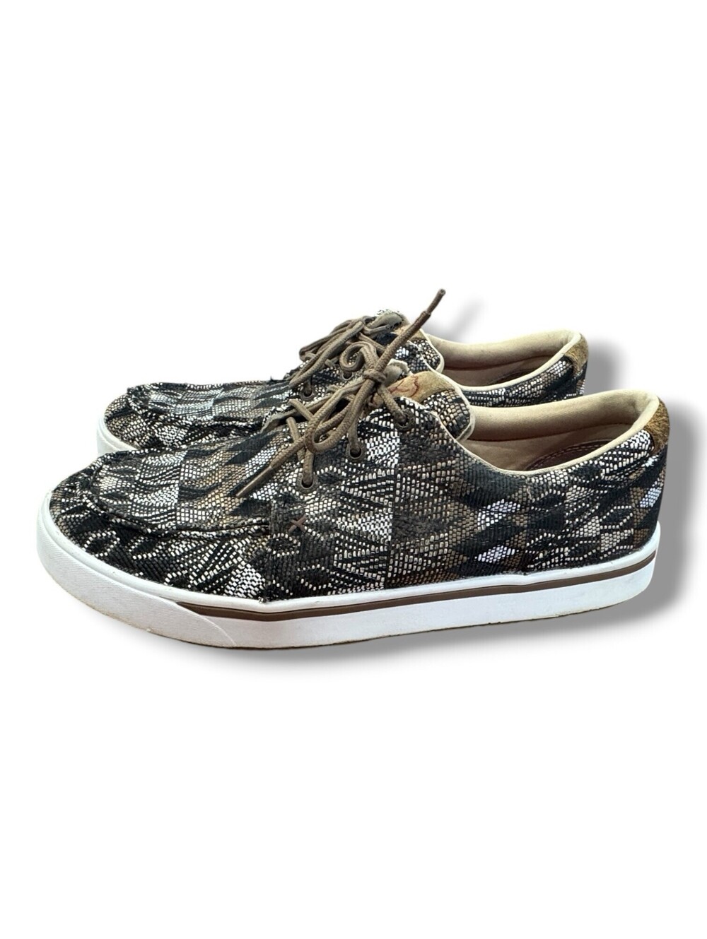 Twisted X Black Multi Kicks Lace Up Sneaker Aztec Casual MCA0044 Men’s Size 11